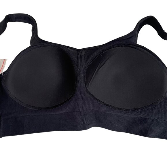 Shapermint Essentials Everyday Comfort Straps Wireless Shaping Bra Black Sz MED - Picture 5 of 7